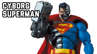 Medicom Toy No 164 The Return of Superman Cyborg Superman Action Figure Review MAFEX [upl. by Zulch]