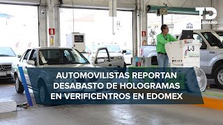 Reportan desabasto de hologramas de verificación en Edomex [upl. by Schott]