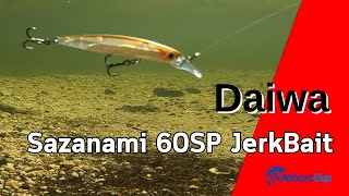 FISHING  Daiwa Sazanami 60SP Minnow  UNDERWATER VIDEO Lure Action [upl. by Poole319]