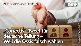 „Correctiv“Tweet für deutsche Teilung – Weil die Ossis falsch wählen  Tobias Riegel  NDSPodcast [upl. by Iahs584]