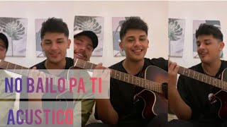 Maxi y Facu Migrantes  No Bailo Pa Ti acústico [upl. by Ettenim841]