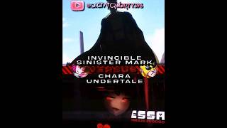 invincible sinister mark vs chara undertale 1v1 fypシ edit [upl. by Leuas]