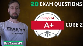 CompTIA A 20 Exam Questions Core 2 [upl. by Chilson]