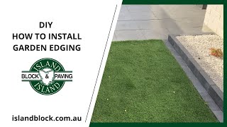 DIY How to install Edgestone Garden edging [upl. by Allecsirp]