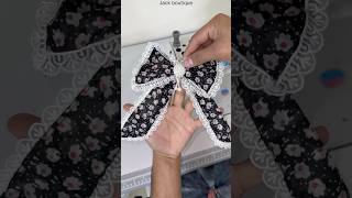 Bow design  blouse bow  hair bow  bowdesign banane ka bilkul aasan tarika very easy [upl. by Aramat]