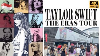 4K 🇸🇬 Taylor Swift The Eras Tour Singapore  Outside Stadium 🏃🏃 ShineWalkingTour [upl. by Gahan963]