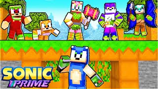 SONIC PRIME Minecraft BOSCAGE MAZE MANHUNT 4 [upl. by Kissee]