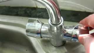 How to stop a monobloc tap outlet leaking emergency repair [upl. by Halla936]