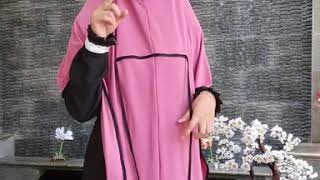 JILBAB MASKER TALI  PINK  ORI NAURA [upl. by Mccartan]