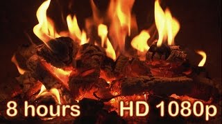 ✰ 8 HOURS ✰ Best Fireplace HD 1080p video ✰ NO ADS ✰ Relaxing fireplace sound ✰ Fireplace Burning ✰ [upl. by Akila944]