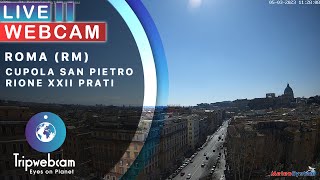 Roma Live cam  Cupola di San Pietro [upl. by Holleran]