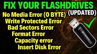 How To Fix USB No Media Flash Drive  No Media Pendrive Fix  There Is No Media In The Device [upl. by Ajet370]