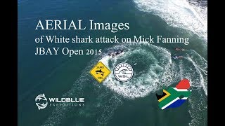 AERIAL Images of White shark attack on Mick Fanning JBAY Open 2015 [upl. by Balcke]