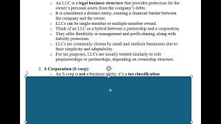 Is an scorp a business entity or a tax classification [upl. by Artenek596]