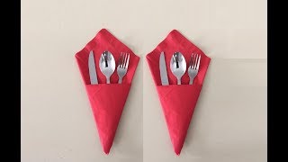 DIY Easy Napkin Folding by MadeByFate 6 [upl. by Sharron]