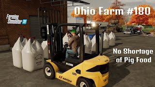 OHIO FARM 180  No Shortage of Pig Food  Farming Simulator 22 PS5 Lets Play FS22 [upl. by Olnay]