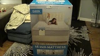 Costco Novaform Innocor ComfortGrande Queen Gel Memory Foam 14 Inch Mattress 956398 [upl. by Duaner]