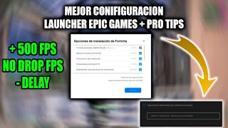 🔧Debes usar YA la MEJOR CONFIGURACIÓN de Launcher de Fortnite  ESTE COMANDO✅ FPS Boost LOW Ping [upl. by Urbai]