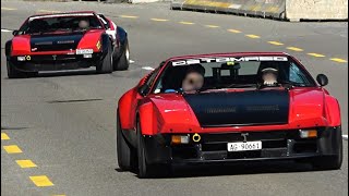 Italian car meet  Motorworld Zurich 2023  250 GT SWB Miura S Delta 2x Countach DeTomaso [upl. by Oecam]