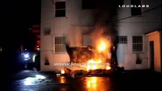 Electrical Panel Causes Structure Fire  North Hollywood RAW FOOTAGE [upl. by Enneira]