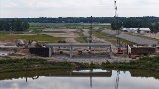 M30 Bridge Construction Update — July 17 2024 [upl. by Caressa599]