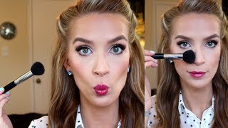 Easy Contouring  Highlighting Tutorial  bronzer blush  LeighAnnSays [upl. by Nnuahs23]