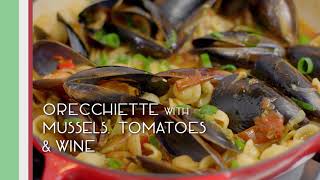 Cook Like An Italian  One Pot Orecchiette with Mussels Kumato® tomatoes and Wine [upl. by Ocsicnarf]