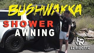 BUSHWAKKA The Extreme Shower Ensuite  Shower Awning [upl. by Ednil105]