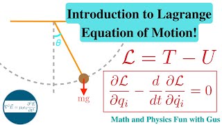 Introduction to EulerLagrange Equations of Motion [upl. by Gerri159]