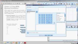 Calculating Binomial Probabilities with SPSS [upl. by Obmar548]