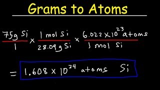 How To Convert Grams to Atoms  THE EASY WAY [upl. by Conard]