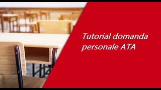 Tutorial domanda personale ATA [upl. by Sarkaria]