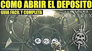 Destiny 2  Cómo Abrir el Deposito  Guía de Incursión Último Deseo [upl. by Ajnos]