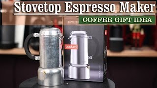 Bodum Chambord Stovetop Espresso Maker or Moka Pot  Coffee Gifts Ideas [upl. by Anec]