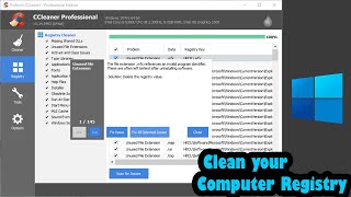 How to Clean your Computer Registry amp Faster Laptop Windows 10  Free Registry Cleaner [upl. by Allan]