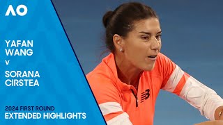 Yafan Wang v Sorana Cirstea Extended Highlights  Australian Open 2024 First Round [upl. by Gnihc]