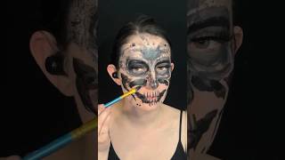 Ink Blot Rorschach Test Inspired Skull Special Effects Face Paint Makeup [upl. by Ahsemik]