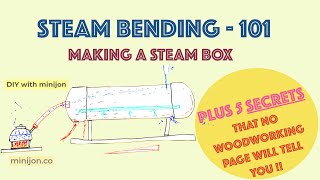 Crazy simple idea for steam bending wood in PVC pipe  built steam box  wood bending free tutorial [upl. by Heger]