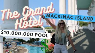 STAYING AT THE GRAND HOTEL MACKINAC ISLAND New 10000000 pool horse back riding biking fudge [upl. by Winsor]