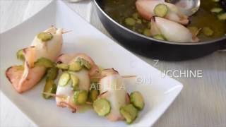 calamari ripieni con zucchine [upl. by Coltun]