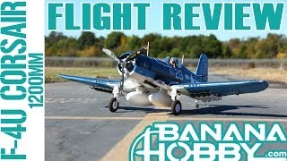 F4U Corsair 1200MM LX  Flight Review  Warbird amp Military  RCINFORMER [upl. by Nerej]