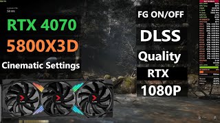 Black Myth Wukong  RTX 4070  R7 5800X3D  Cinematic Settings RT DLSS Quality FG 1080p [upl. by Aketahs]