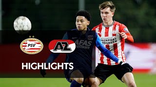 Highlights Jong PSV  Jong AZ  Keuken Kampioen Divisie [upl. by Anifesoj]