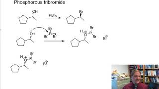 Reaction of alcohols with phosphorous tribromide [upl. by Elene577]