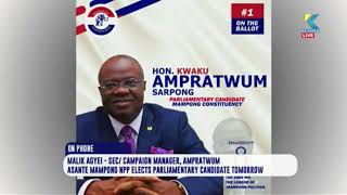 NPP Mampong Primaries Deputy Foreign Affairs Minister retains ticket beats Dennis Kwakwa [upl. by Aicilf]