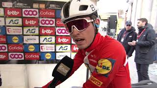 Mattias Skjelmose  Interview at the start  La Flèche Wallonne 2024 [upl. by Elberfeld54]