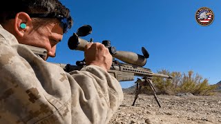 US Marines Conduct Sniper Range Training at Range 205 [upl. by Kcinimod]