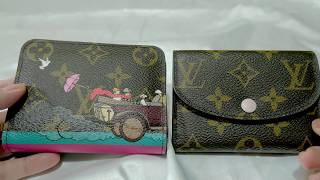 Comparison Louis Vuitton Rosalie Coin Purse VS Zippy Coin Purse  Review  What Fits [upl. by Phelan]