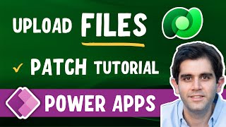 Upload files to Dataverse from Power Apps  Patch multiple files  File Column tutorial [upl. by Eelirem492]