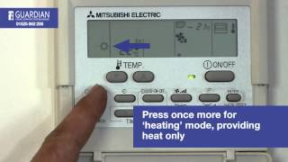 Mitsubishi Air Conditioning Control Panel How To Guide [upl. by Muryh]